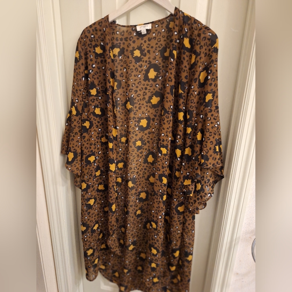 Animal print duster